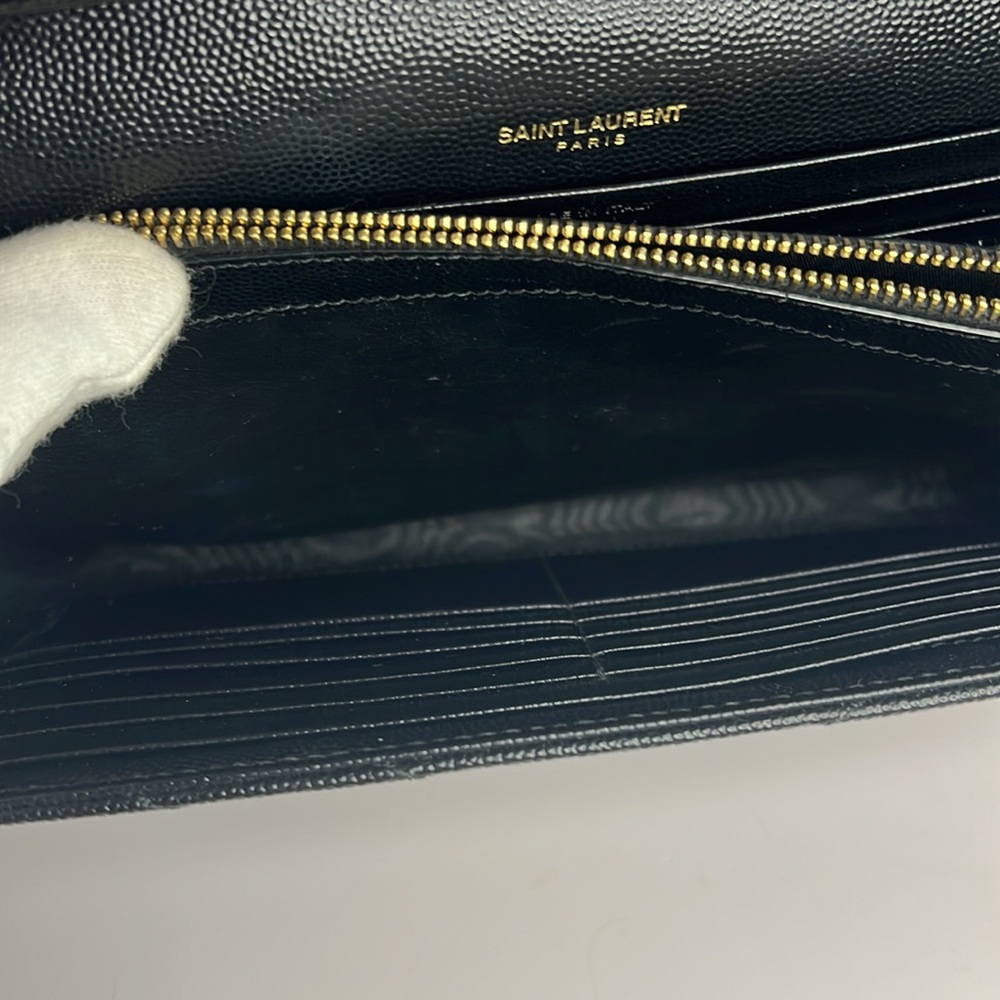 YSL Cassandre Wallet on Chain Black Leather - Picture 15 of 16